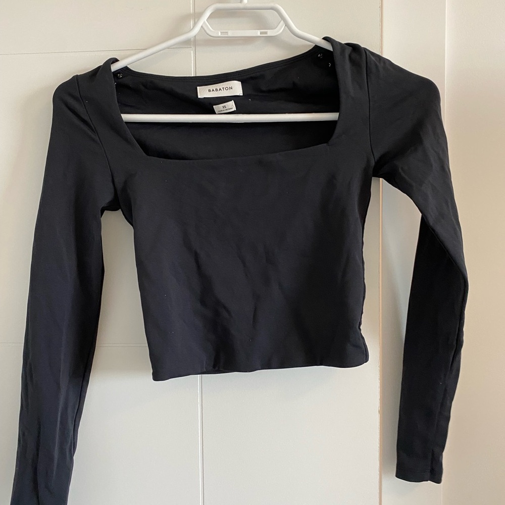 Babaton Black Long Sleeve Bodysuit